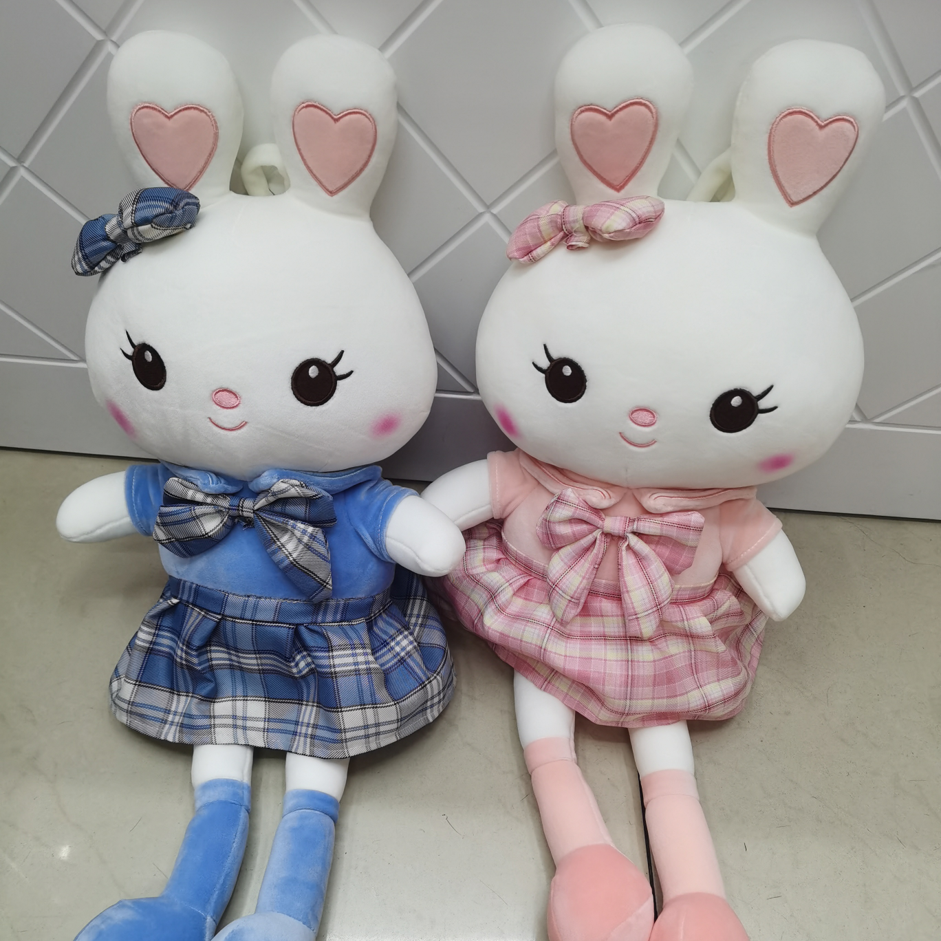 Dream plush toy flower skirt 2 color rabbit 105 cm cute plush throw pillow doll
