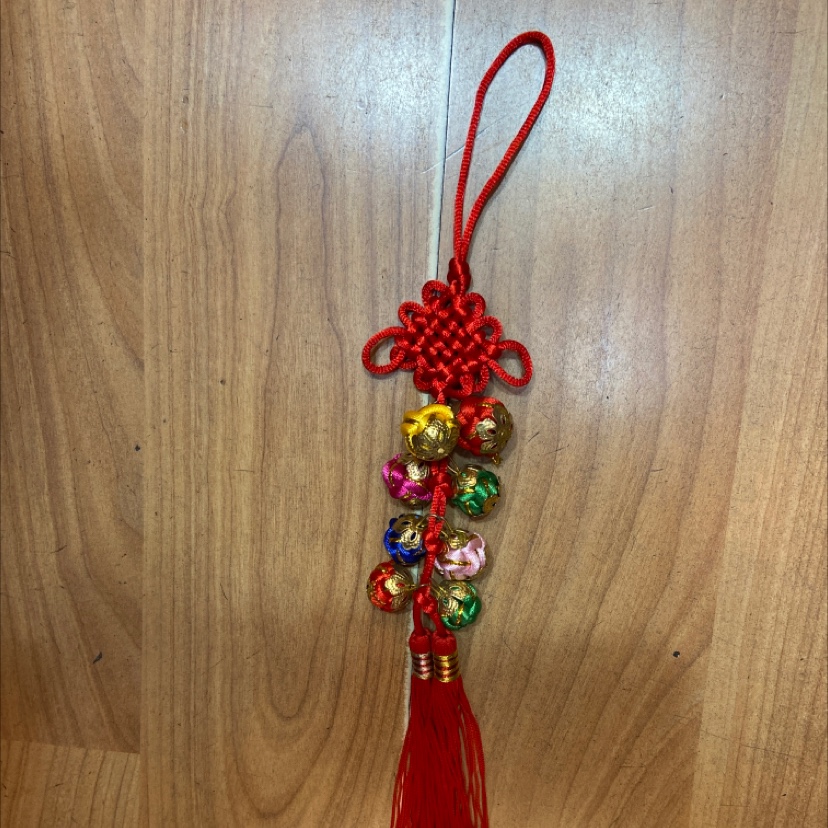R Red knot hanging eight gold hat lucky ball
