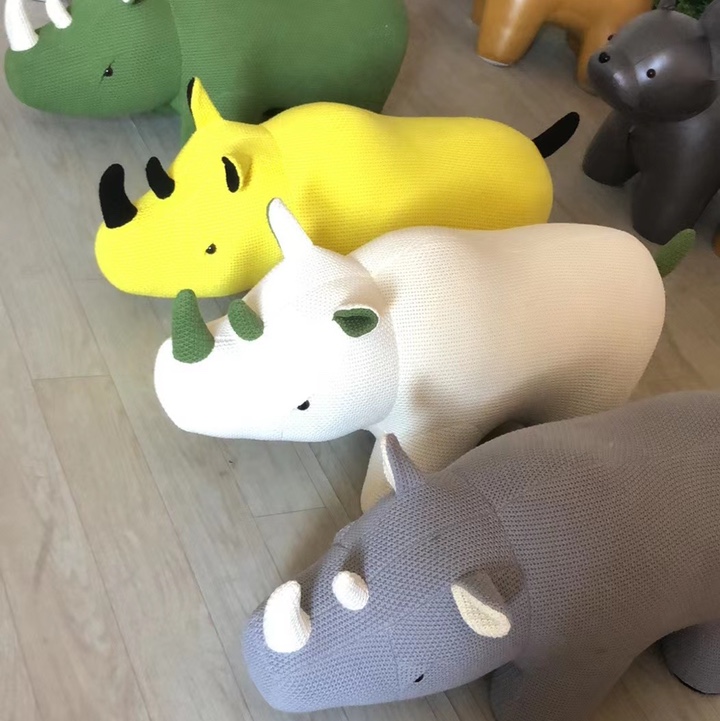 High-end rhino animal stool