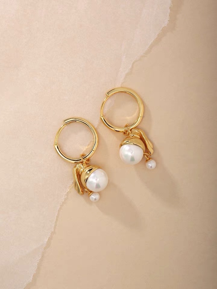 Nuevo estilo de hebilla de oído para colgar perlas de verano details Picture