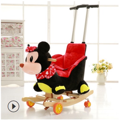 Mickey Mouse Donald Duck Baby Rocking horse Children rocking horse horse 1-2-3 Birthday gift baby toys