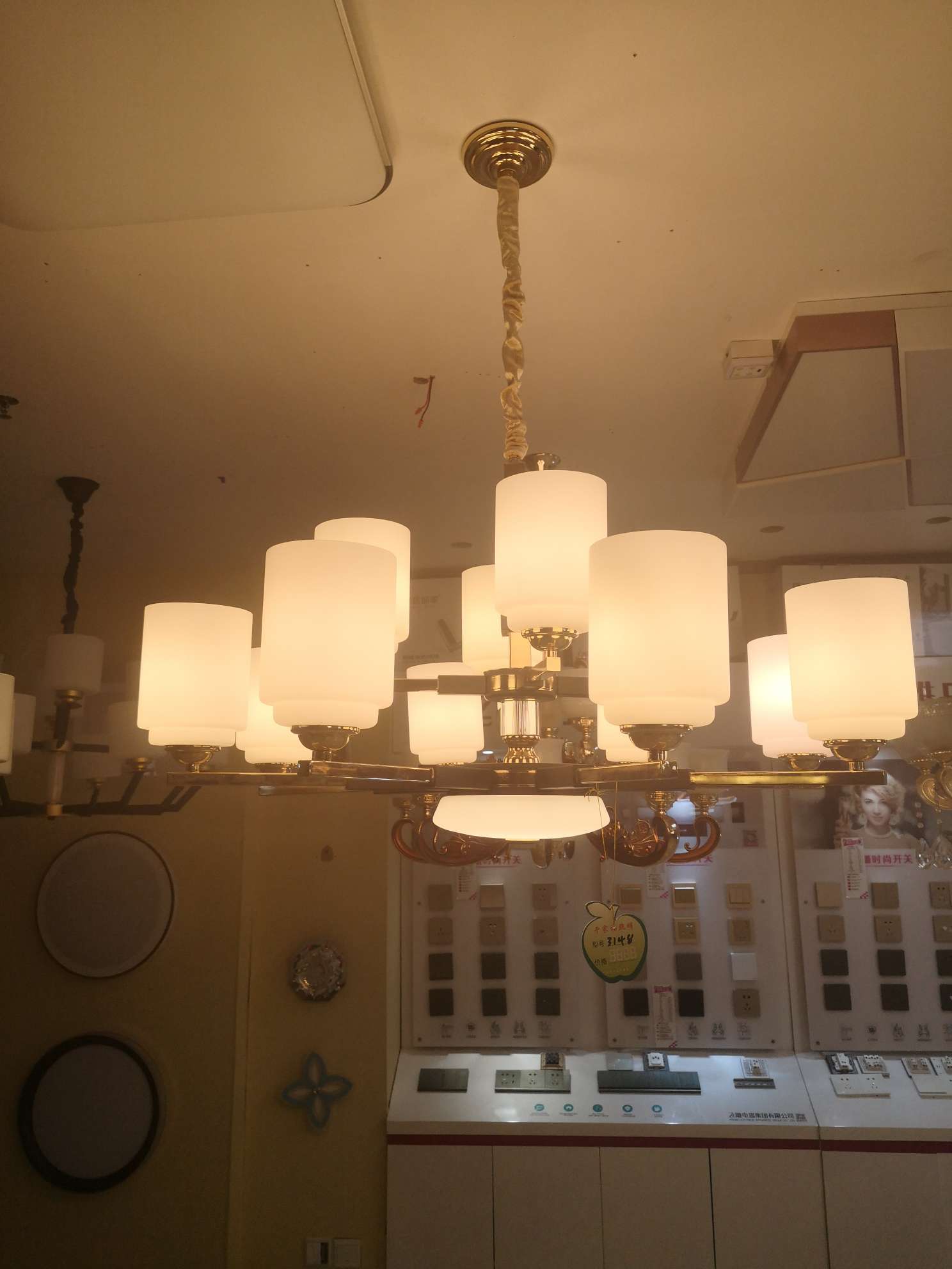 All-copper new Chinese-style lamps for home living room and bedroom Item Picture