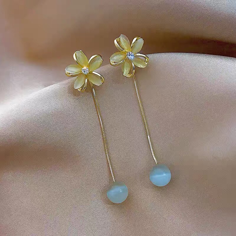 Retro trend chic Bohemian national style fake long earrings