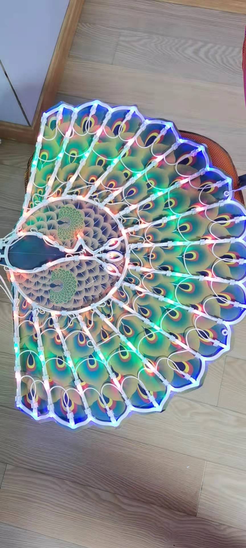 Stand Christmas Tree Flower Five Star Sunflower Peacock Each 50 Strings, Bag 11 details Picture