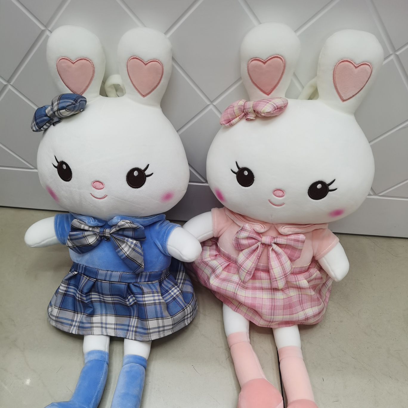 Dream plush toy flower skirt 2 color rabbit 125cm cute plush throw pillow doll