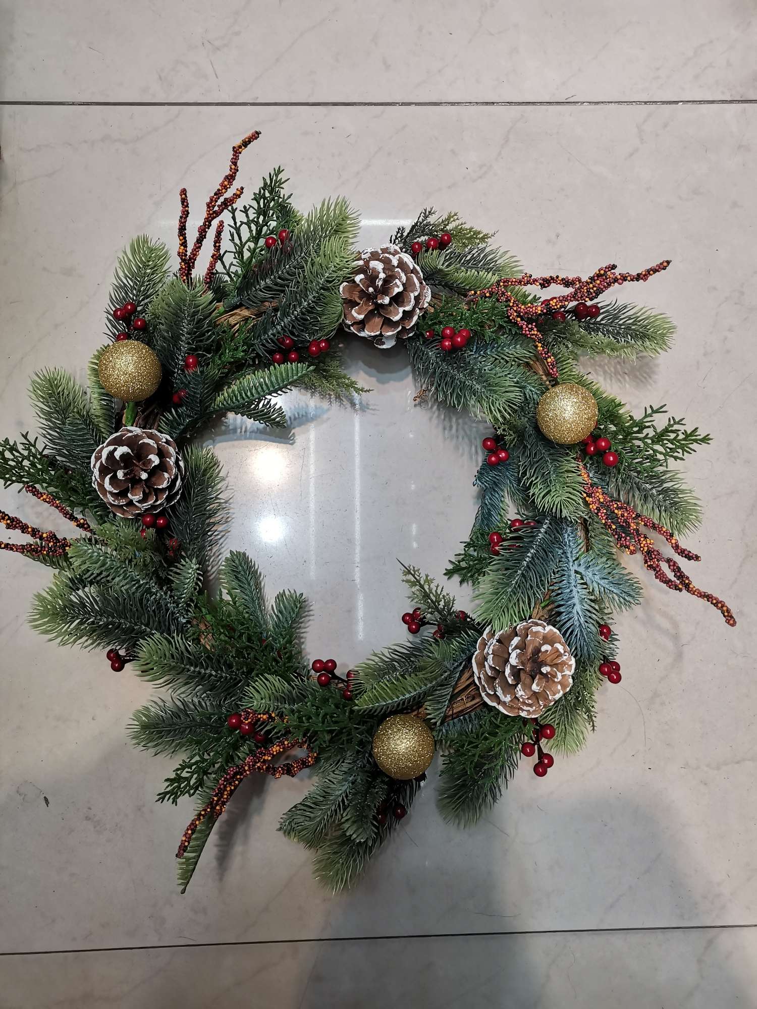 松针圣诞环圣诞节日装饰品详情图4