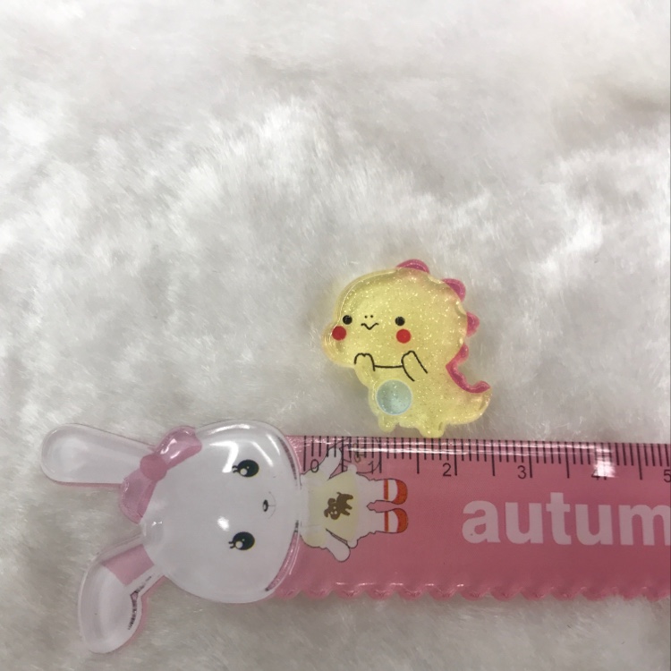 ins Cute and fresh girl Animal Series Yellow dinosaur factory direct sales, big discount, quality guaranteed details Picture