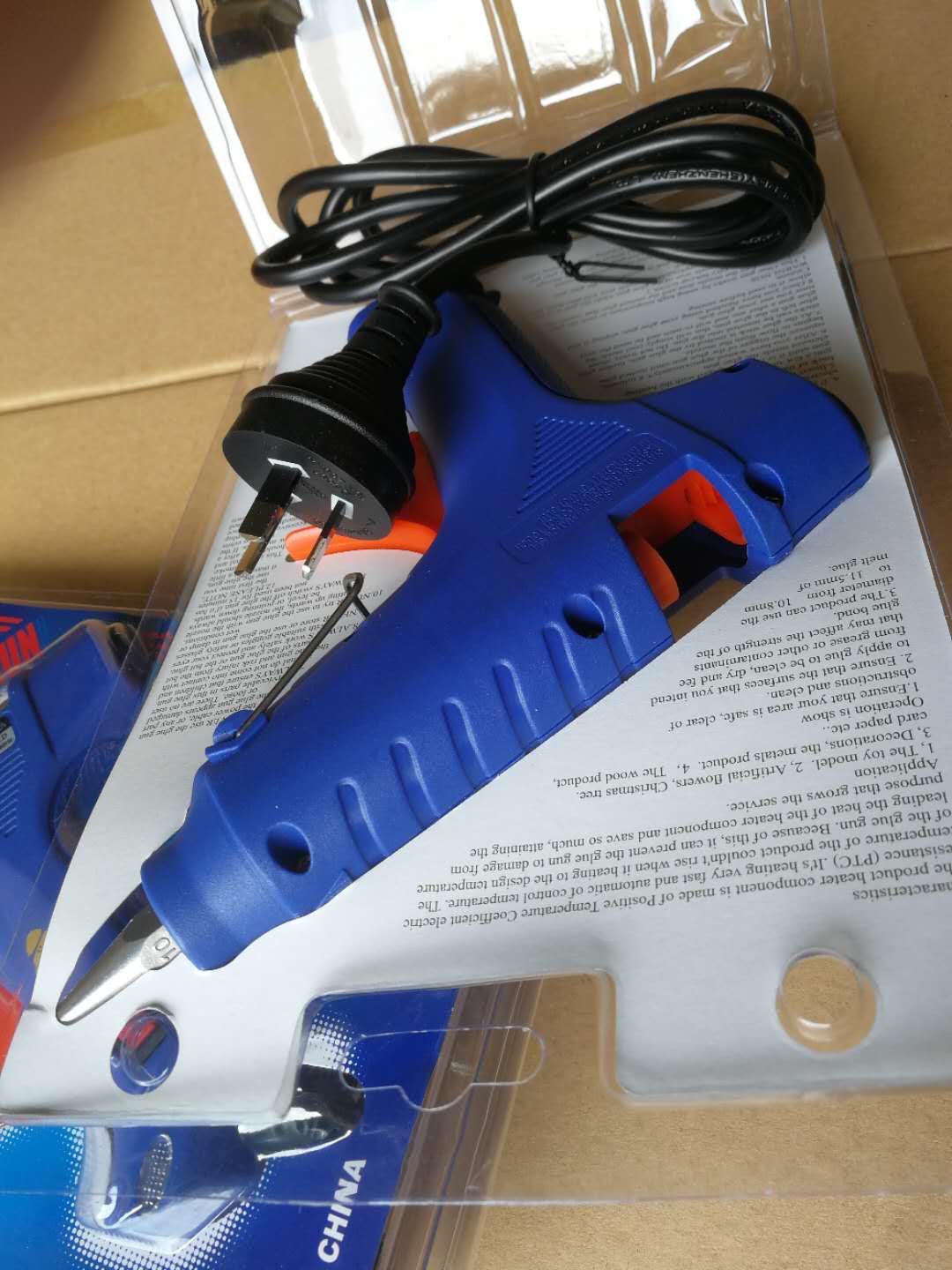 澳洲三插大胶枪蓝色细节图