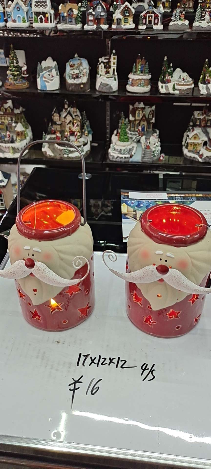 洋来工艺陶瓷圣诞工艺蜡台A004详情图1