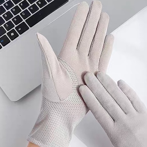 Sunscreen Gloves Ladies thin solid color UV protection Electric vehicle Drive Summer Bike Ride Summer Jane