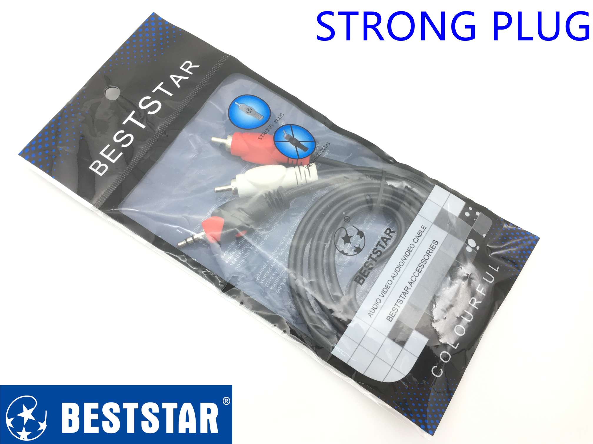 BESTSTAR AV线 3.5-2r 印花鱼眼音频线详情图5