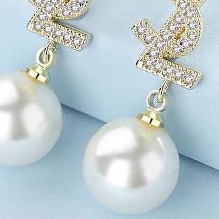 Alphabet beaded earrings