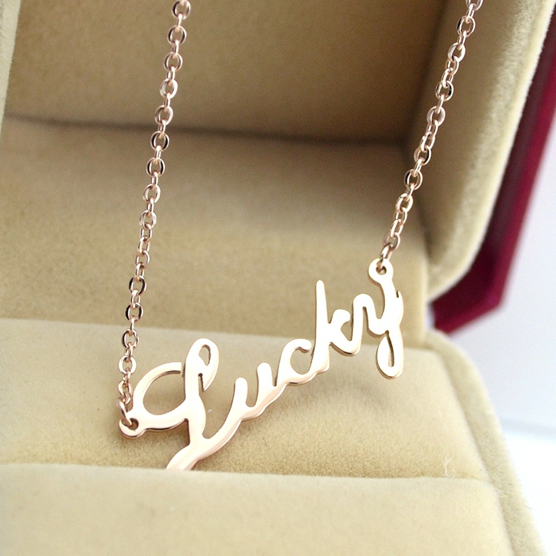 Designer patchwork necklace female influencer niche collarbone chain personality pendant necklace Alphabet necklace 44