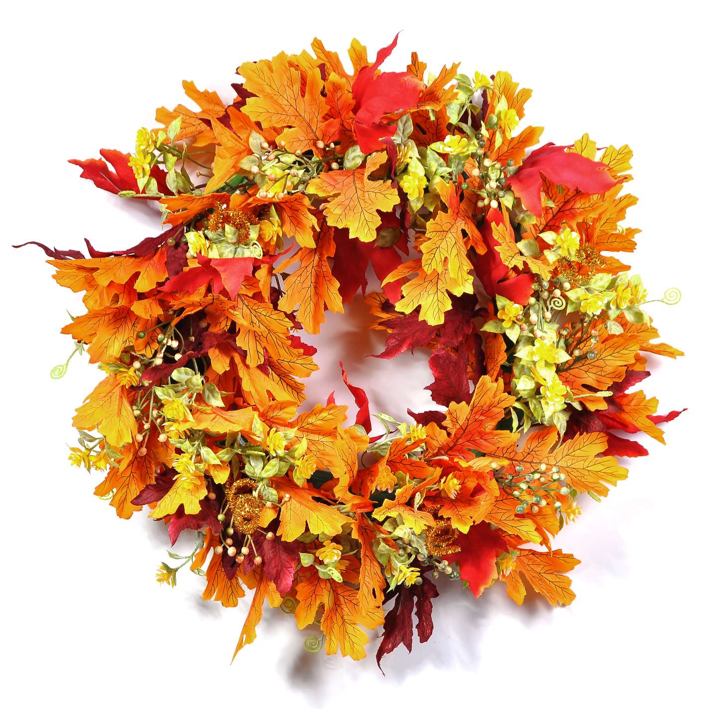 Christmas maple leaf circle holiday decorative artículos fábrica venta directa detail image 3