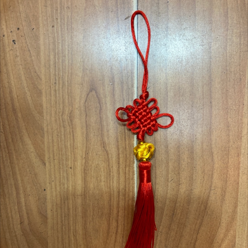 R6 red knot hanging golden ball