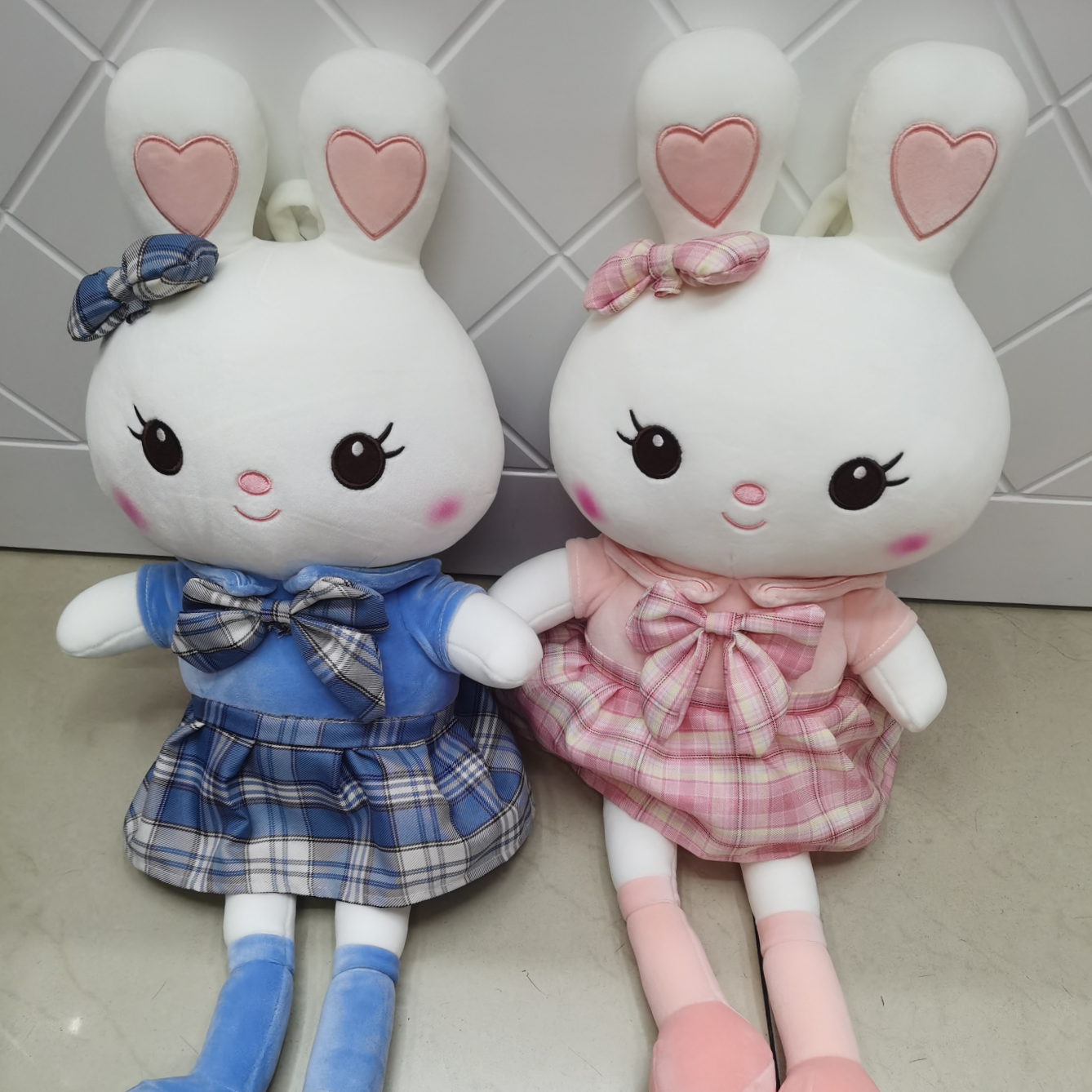 Dream plush toy flower skirt 2 color rabbit 65cm cute plush throw pillow doll