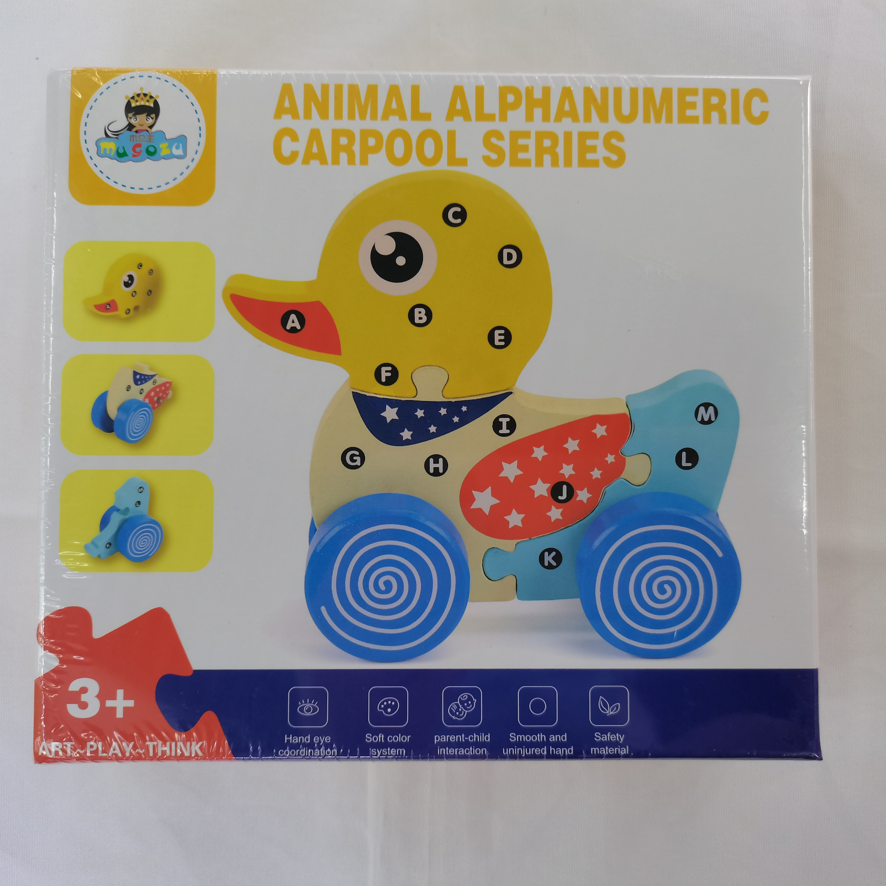 Drag and Drop Numbers, Letters, Animals Carpool Game -3