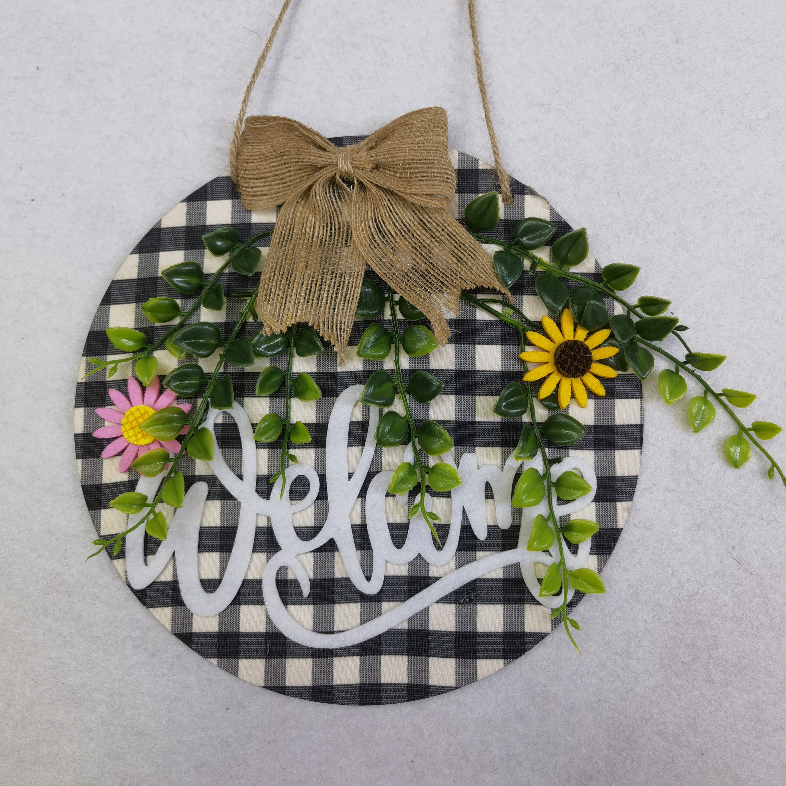 Christmas welcome sign: Country-style holle wooden sign 22