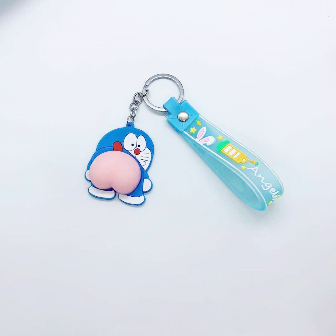 FLY533 Cartoon Japanese funky style action figure funny butt keychain student schoolbag pendant bag pendant