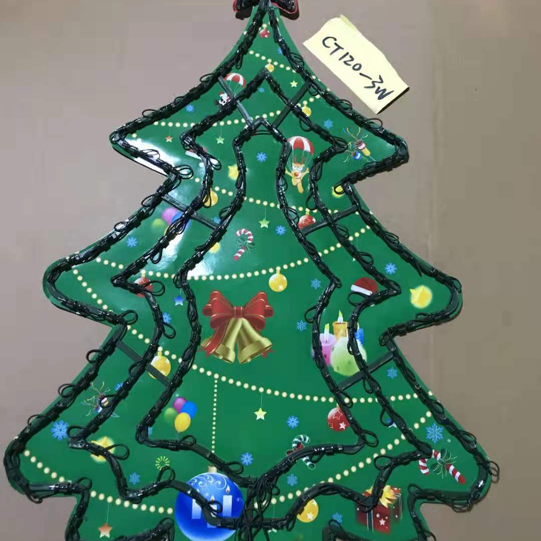Stand Christmas Tree Flower Five Star Sunflower Peacock Each 50 Strings, Bag 11 full figure
