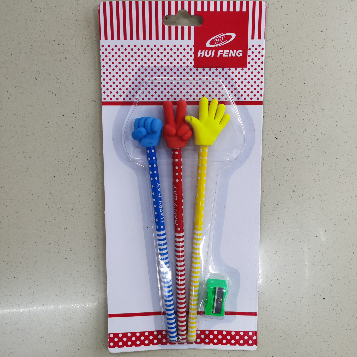 3支带点点套膜加石头剪刀布吸卡