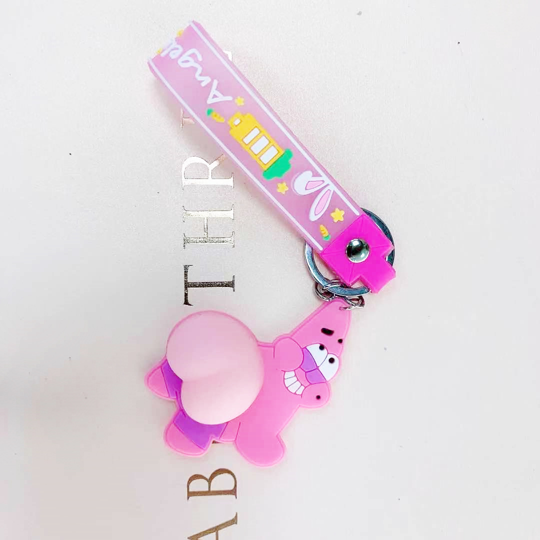 FLY534 Cartoon Japanese funky style action figure funny butt keychain student schoolbag pendant bag pendant