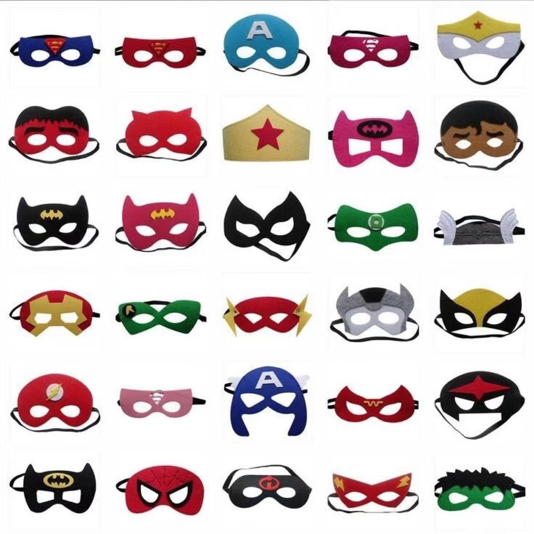 Wholesale of non-woven fabric cartoon masks for Halloween party supplies