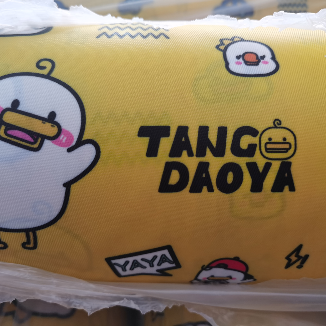 Downed duck full figure