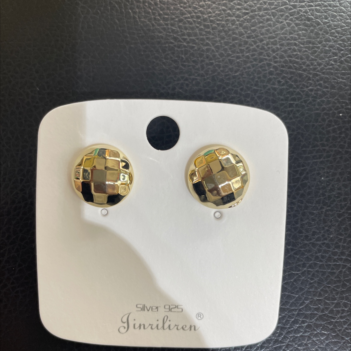 Today beauty Korean version earrings metal products circular pattern design fashion trend