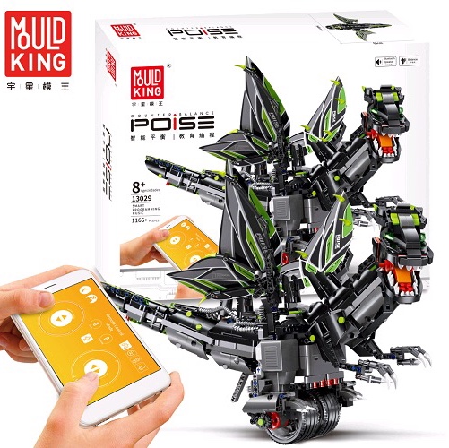 13029 Balanced Programming Dinosaur (black), 1166PCS