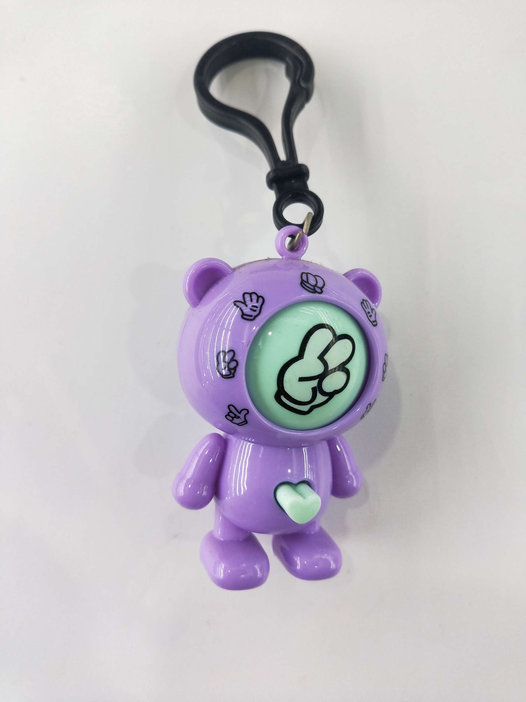 Jianqing Electronic Rock-Paper-Scissors Bear Keychain Pendant Small Pendant Accessory Wholesale 01 details Picture