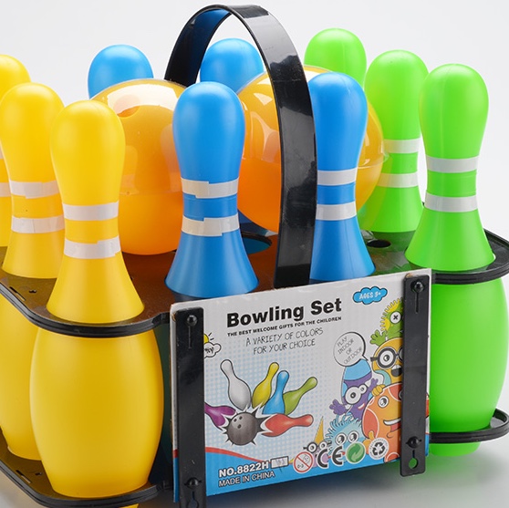 Children's bowling toy set, boys' ball toys, indoor extra-large size, outdoor parent-child sports baby toys 08-955