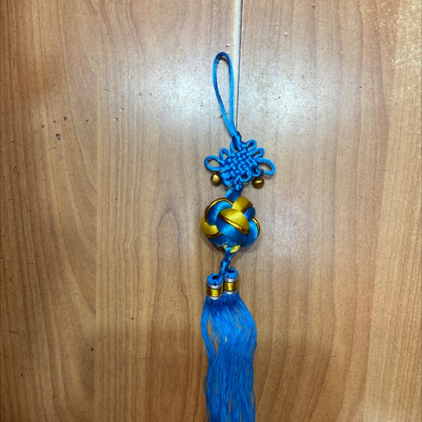 R2 yellow light blue lucky ball hanging bell
