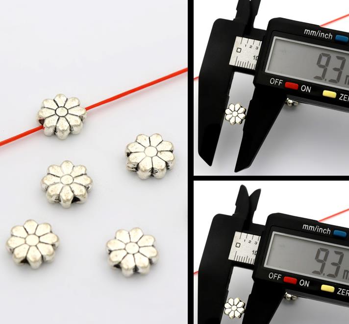 Octagonal alloy beads details Picture