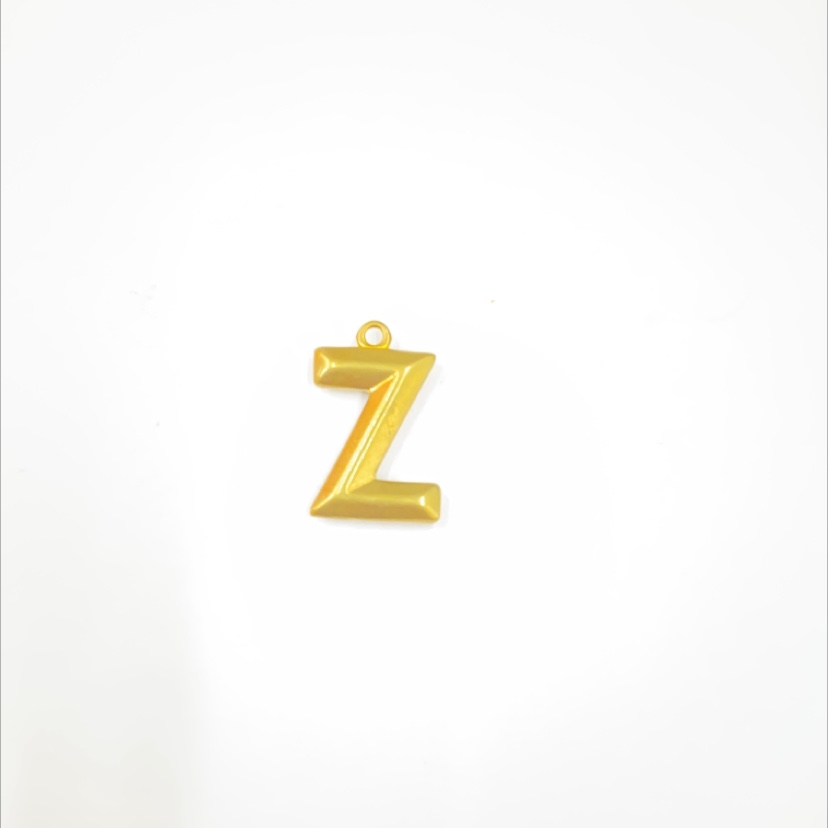 Cast copper letter Z a hang