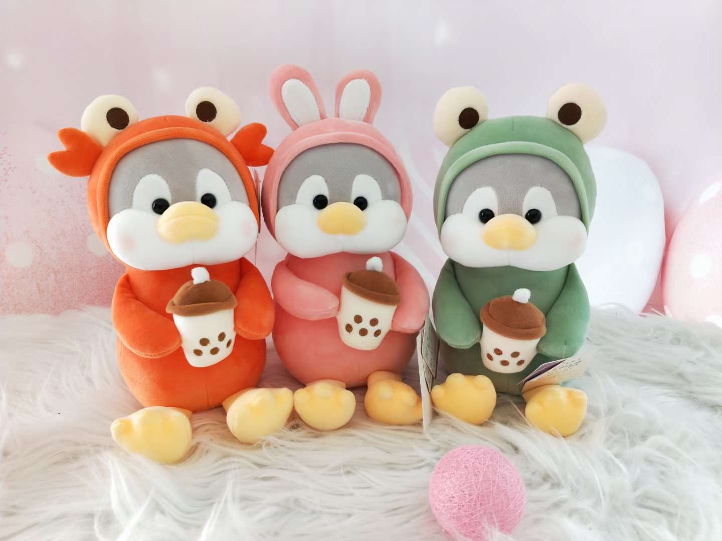 Dreamy Plush Toy No. 2 Milk Tea Cup Penguin Series 35 cm Cute Plush Pillow Plush toy Specification image