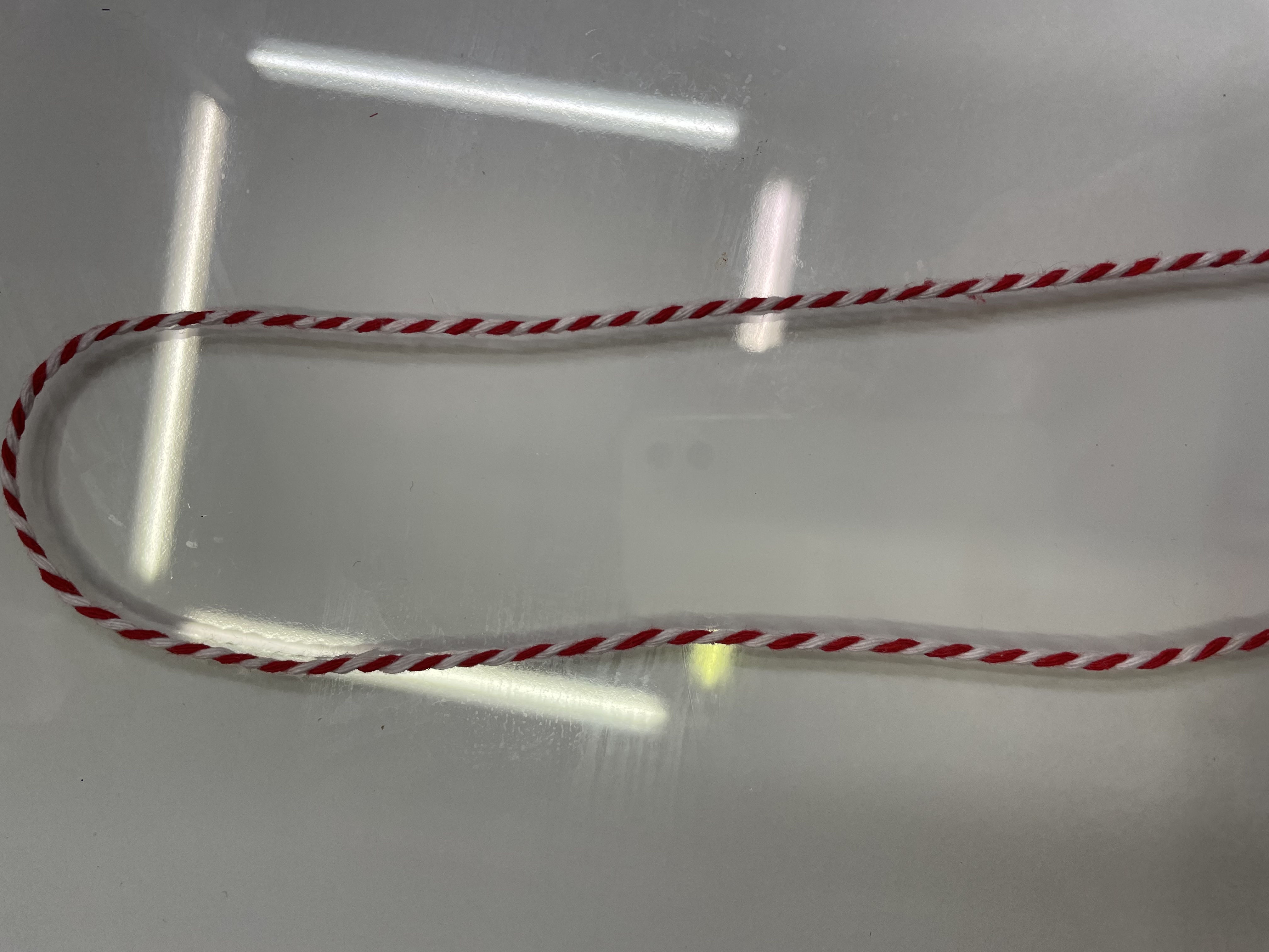 Red And White Cotton Rope 3Mm Rope Binding Rope Decorative Rope Handicraft Rope Specification drawing