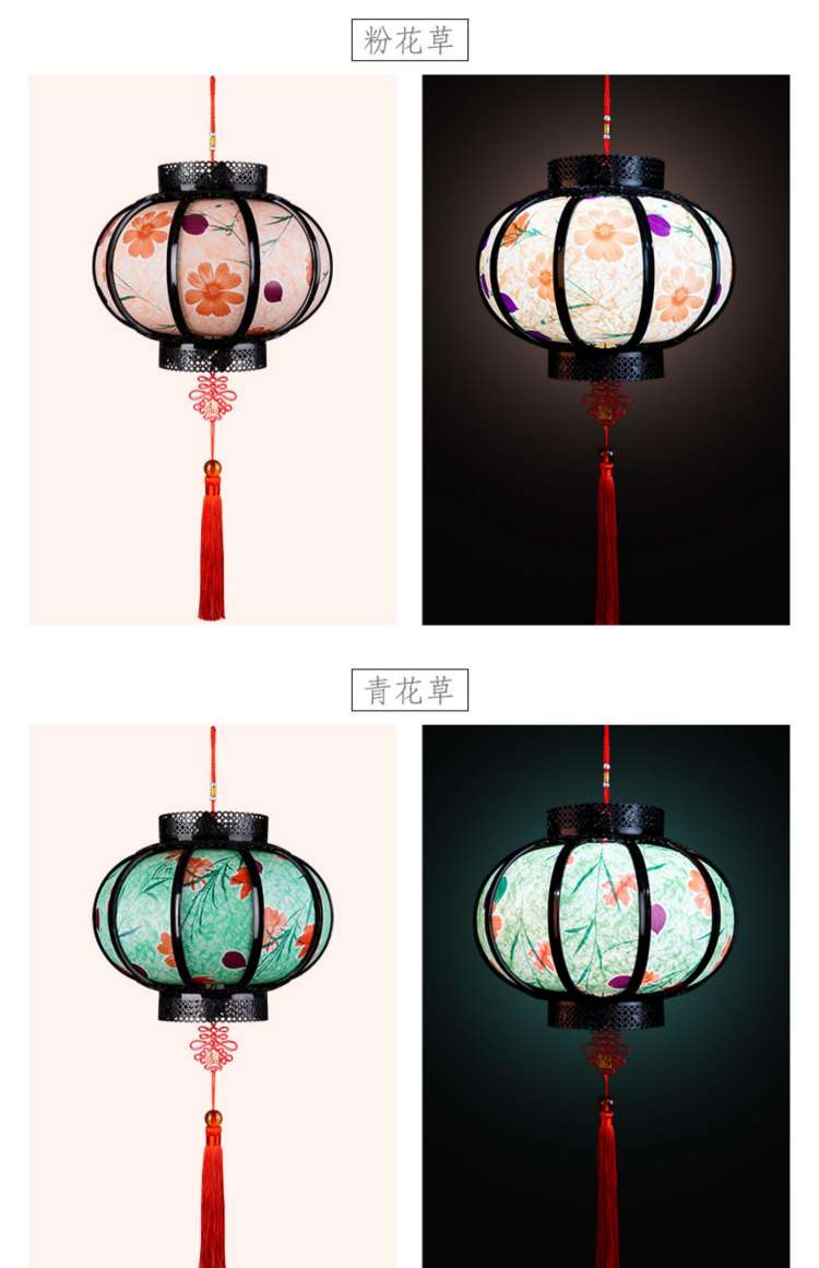 2021 new PVC anti-flower and anti-plant garden lights, stage decoration and classical lanterns for filming details Picture