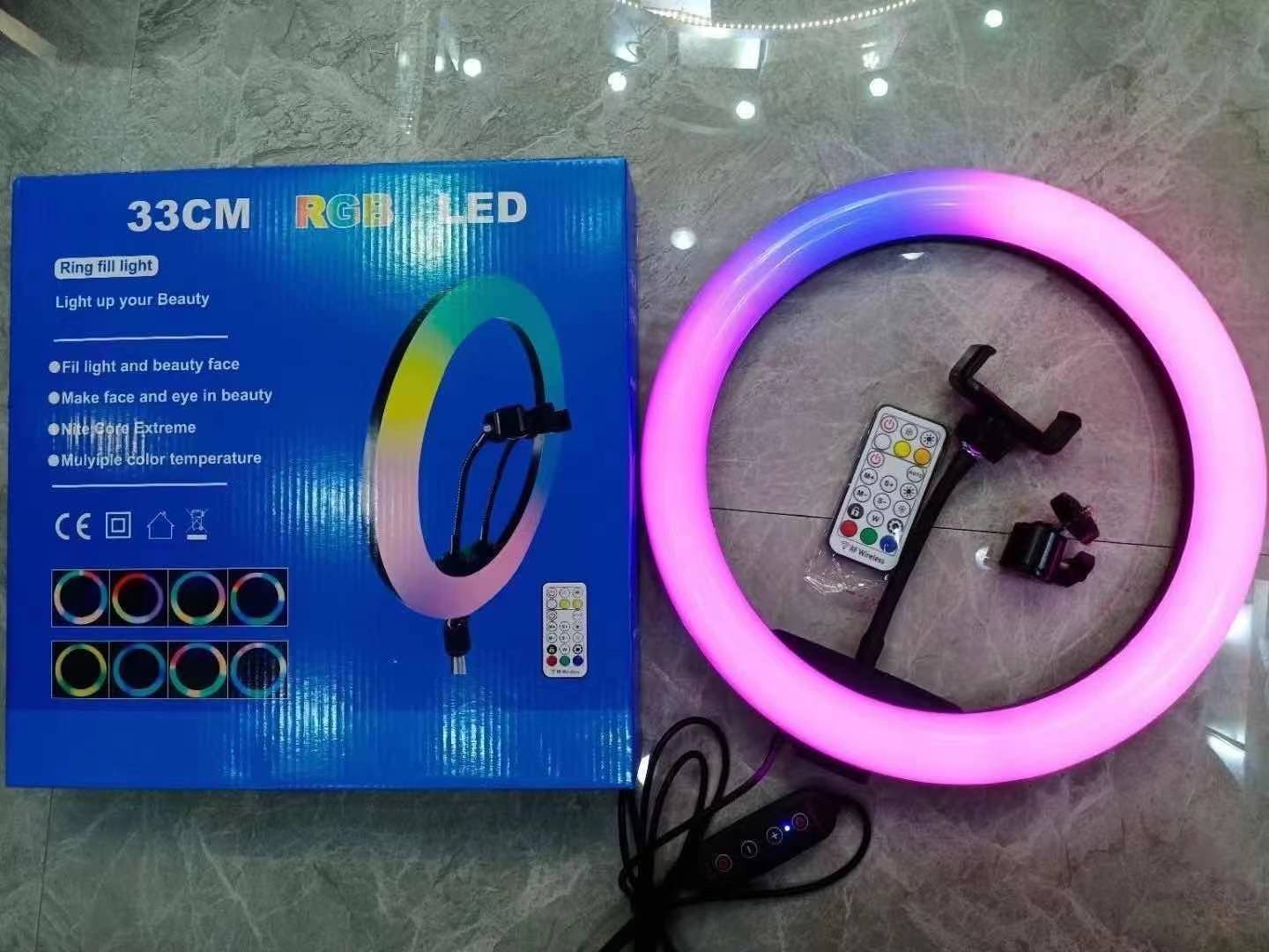 مصابيح بث مباشر بمصابيح الدايود المبتعث للضوء (LED) بمصابيح LED 13 بوصة RGB Item Picture