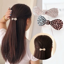 Fashion full diamond bow Headpiece Hair accessories Vintage alloy small spring clip Ladies popular hairpin side clip