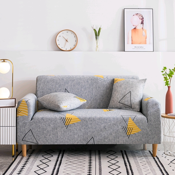 New printed elastic leather sofa cover four seasons universal fabric sofa cushion cover 12