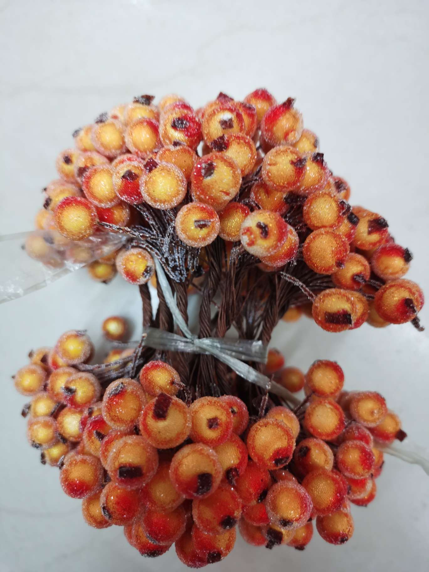 Glass fruit orange Christmas foam fruit glass fruit flower arrangement orange Specification image