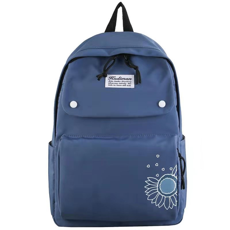 Buhe Chu Office Culture Learning Stationery Student Bag Backpack Burst Solid Color High-Grade Waterproof Composite Cloth Practical Beautiful Lovely Pretty Large Capacity Schoolbag Backpack Leisure Bag details Picture