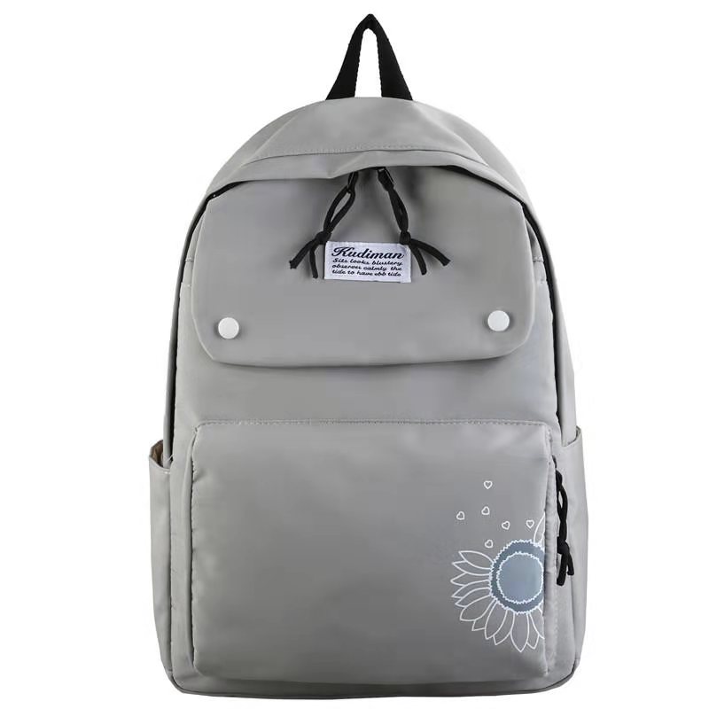 Buhe Chu Office Culture Learning Stationery Student Bag Backpack Burst Solid Color High-Grade Waterproof Composite Cloth Practical Beautiful Lovely Pretty Large Capacity Schoolbag Backpack Leisure Bag Specification drawing