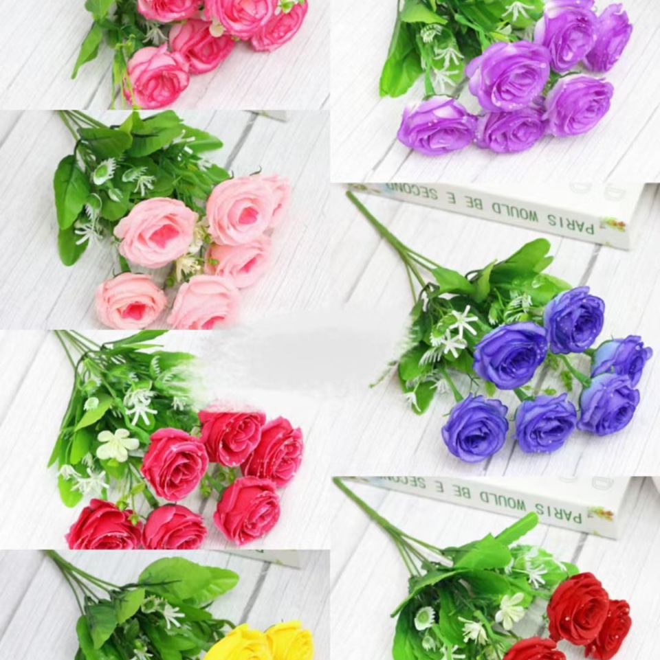 OE-2钻石玫瑰6头，室内室外装饰品，插花瓶专用