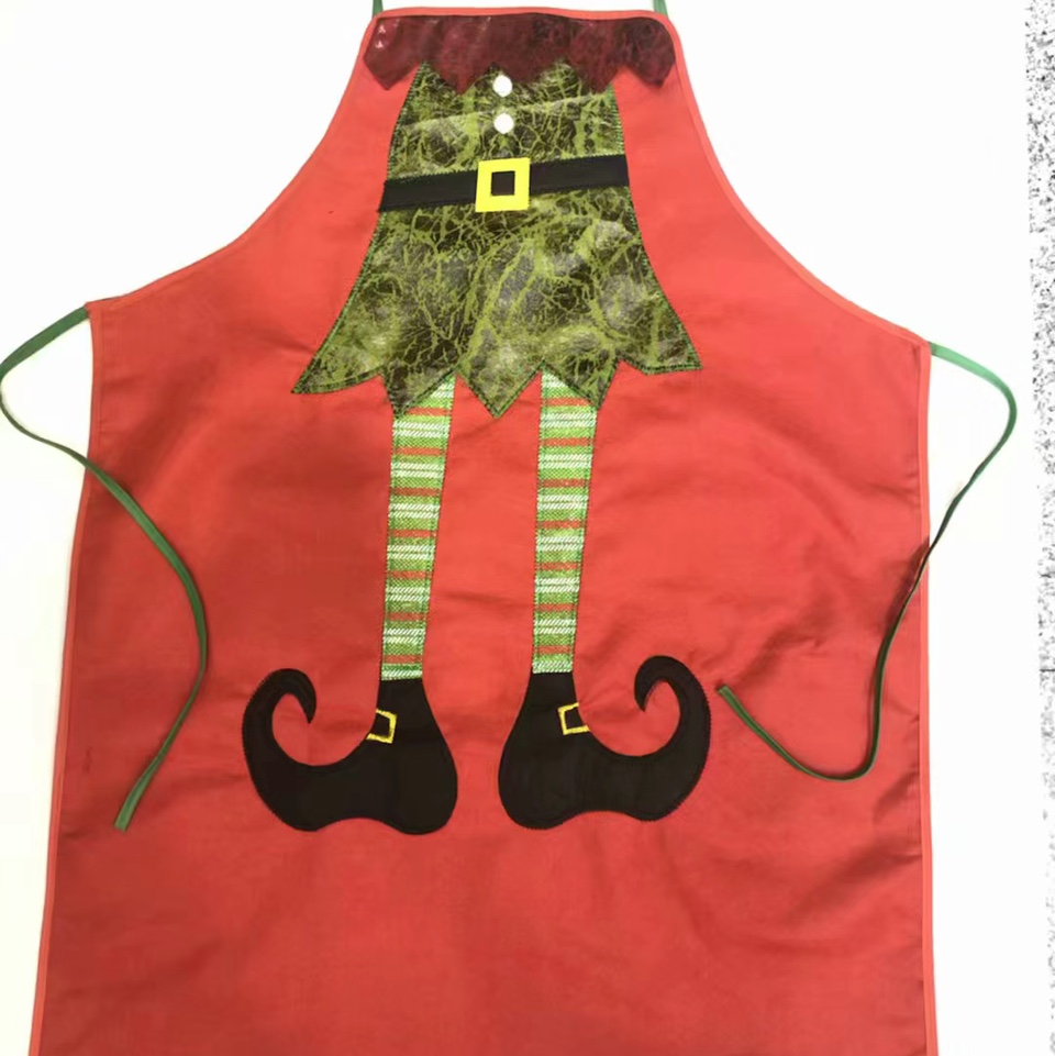 圣诞围裙厨房家用围裙圣诞老人围裙圣诞装裙