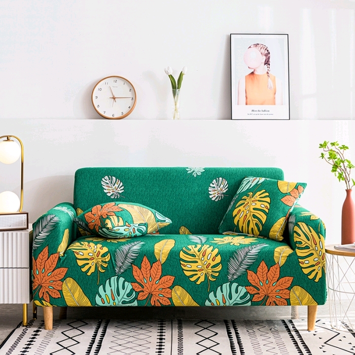New printed elastic leather sofa cover four seasons general fabric sofa cushion cover 20