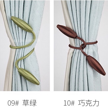 Home Curtain Holdbacks Woven Magnetic Tiebacks