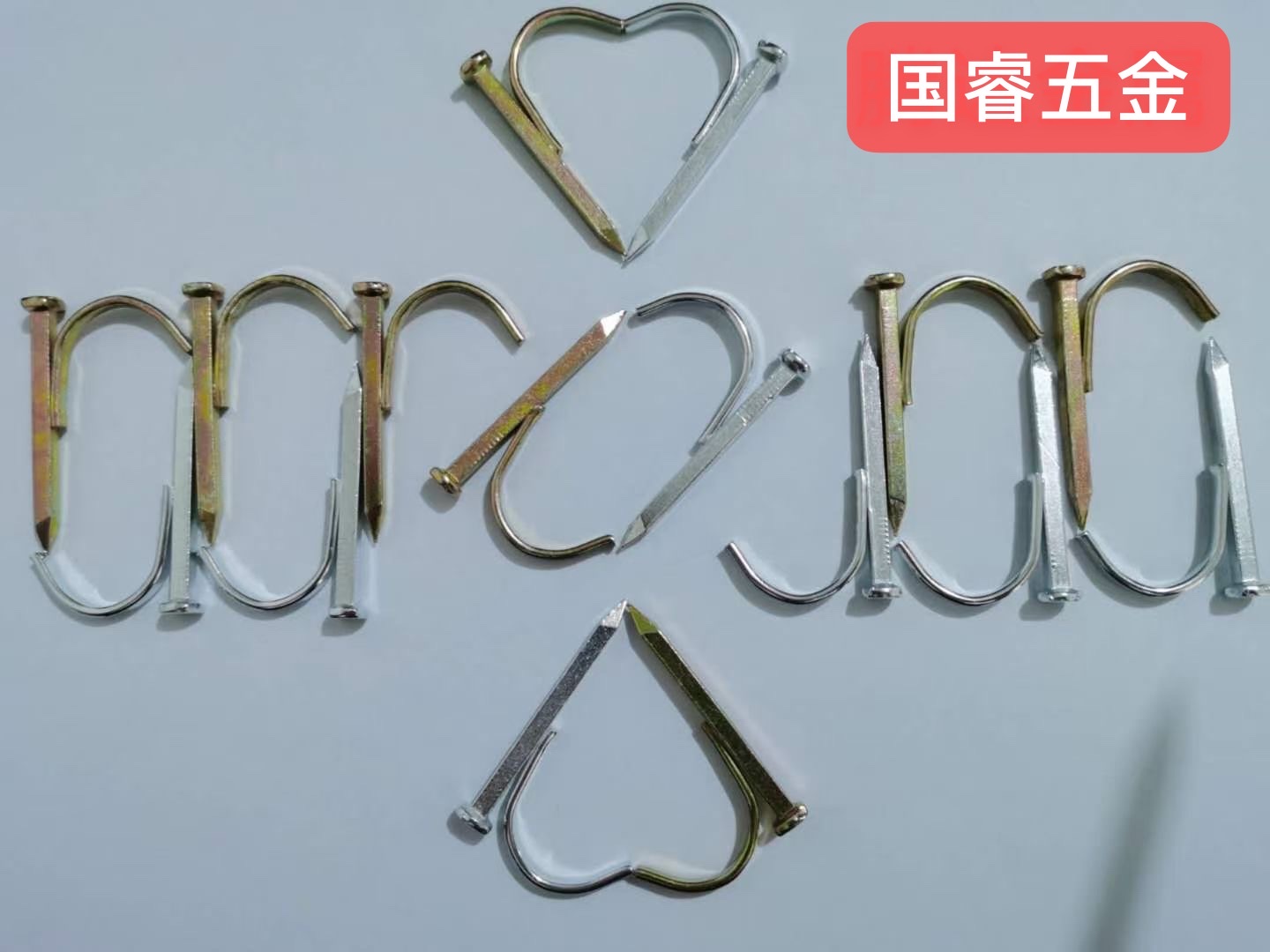 Yiwu quality goods, water pipe hook nails coated with color zinc 20 detail image 1