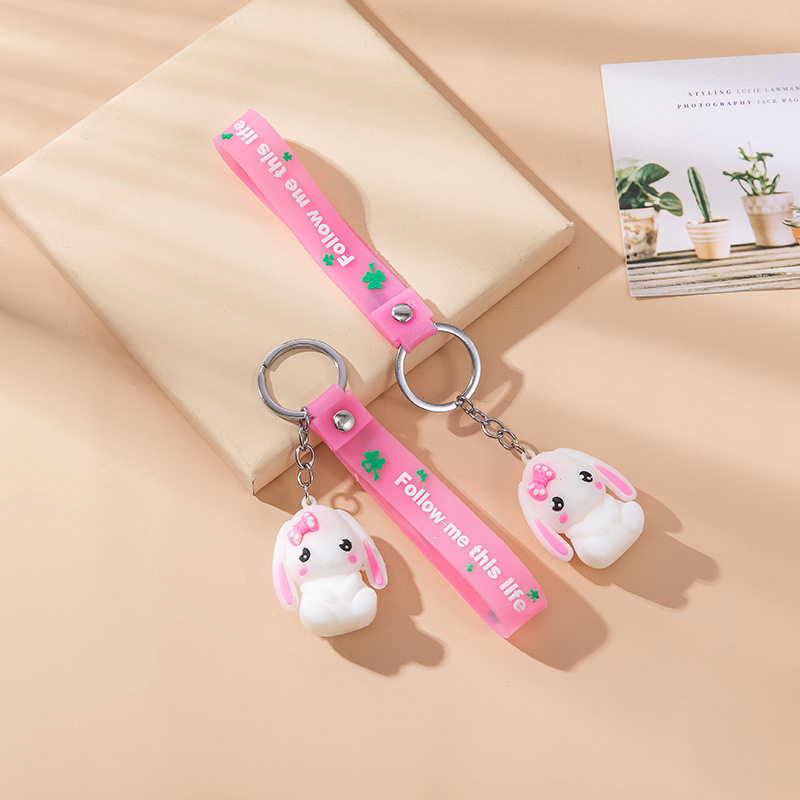 FLY550 Keychain Creative cartoon keychain Cute keychain cartoon three-dimensional keychain keychain pendant